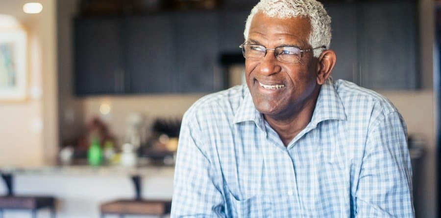 African American Man Drinking Coffee